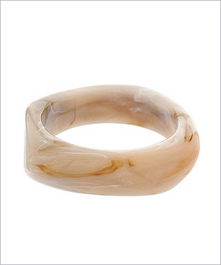 Monkee's Jewelry & ACC Angled Acrylic Bangle Bracelet / Multiple Color Options