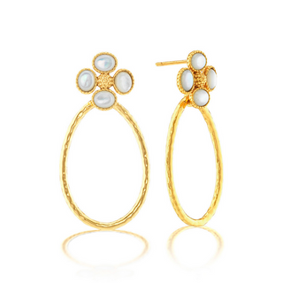 Capucine De Wulf Berry Clover Teardrop Earrings