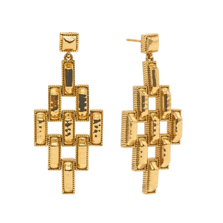 Capucine De Wulf Pathway Post Drop Earrings Gold