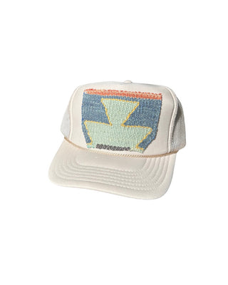 Orijinal Trucker Hat Sand with Blue Patch