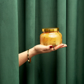 Shipping Not Avail. Capri  Blue Glimmer Pumpkin Dulce Signature Jar 19oz