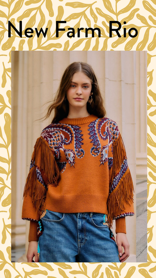 Farm Rio Tayla Green Blouse