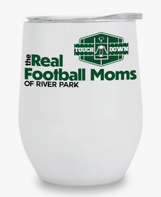 TOSS DESIGNS THE REAL FOOTBALL MOMS WINE TUMBLER