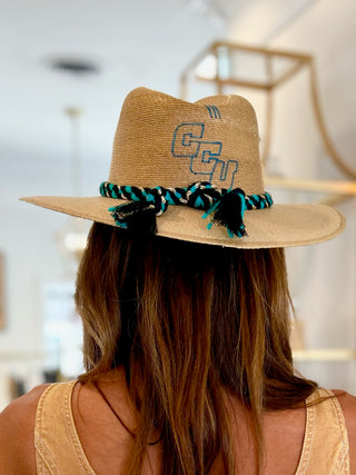 Tipsy Threads Natural Palm Gameday Hats / Multiple Options