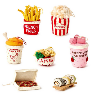 Two's Company Food Stars Hand-Crafted Felt Ornament Unit | 7 Designs