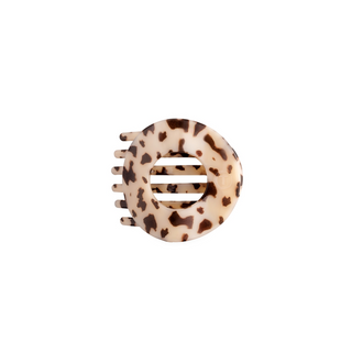 Teleties Blonde Tortoise | Small | Flat Circle Hair Clip - Blonde Tortoise