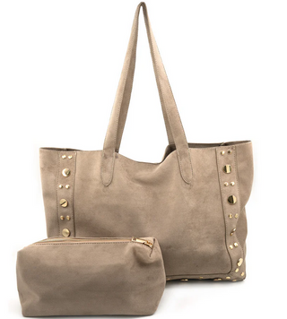 BC Handbags Faux Suede Handbags / 4 Color Options
