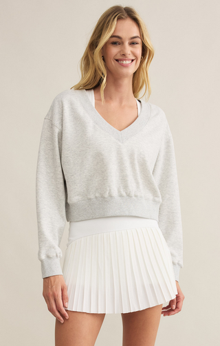 Z Supply Rally Sweatshirt / Varsity Heather Grey