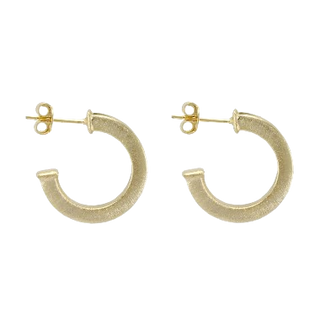 Sheila Fajl Bianca Hoops Brushed Gold
