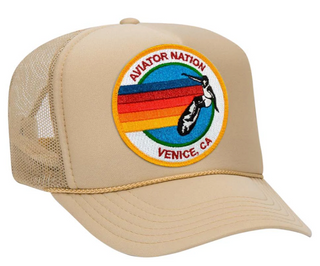 Aviator Nation Signature - Vintage Low Rise Trucker in Khaki