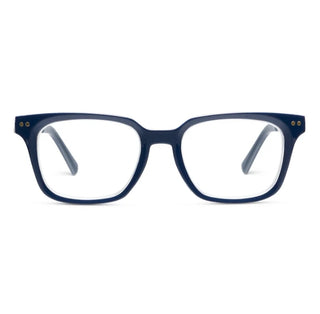 Peepers x Laura Park Sidebar Navy/Rosemary Stripe Indigo Blue Light Glasses