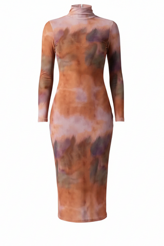 Lulus Ingrid Long Sleeve Midi Dress