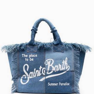 MC Fashion Print Denim Tote / 2 Color Options