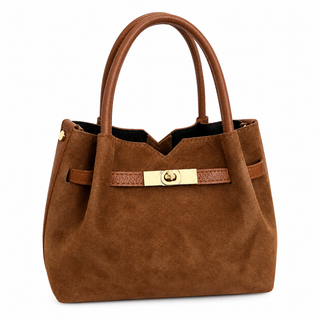 Carla Camoscio Cognac Handbag