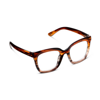 Peepers Cleo Brown Ombre Horn Blue Light Glasses