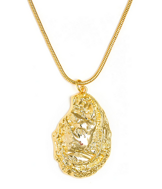 Lisi Lerch Oyster Pendant Snake Chain Necklace