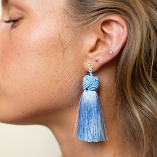 Hart Cornflower Blue Topknot Stud/Post Earrings