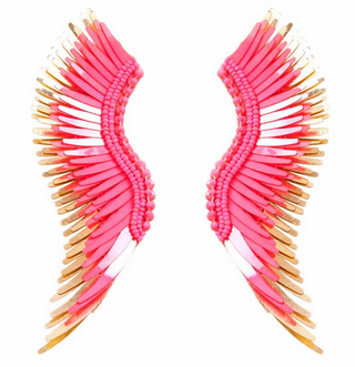 MIGNONNE GAVIGAN NEON PINK MADELINE EARRINGS
