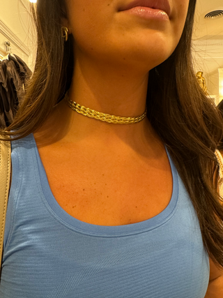 The Heartknot Bright Gold Choker