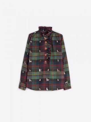Vilagallo Plaid Blouse
