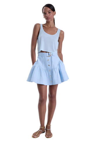 Karina Grimaldi Rylee Denim Mini Skirt