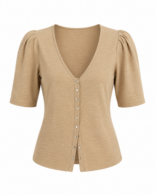 Nation Los Angeles Jen Button Up Blouse