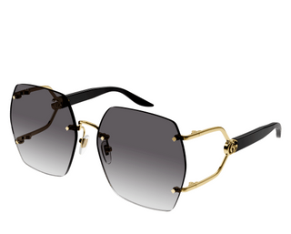 Gucci GG1562S-001 / Gold, Black and Grey