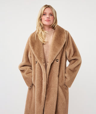 Esqualo Long Two Tone Coat