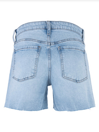 Kut Jane High Rise Long Short W/ Raw Hem in Deep