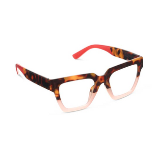 Peepers Take a Bow Tortoise/Blush Blue Light