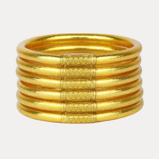 BuDhagirl Gold All Weather Bangles Set Of 6