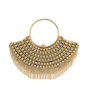 Fringe Crystal Handle Bag | Multiple Colors