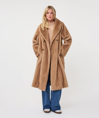 Esqualo Long Two Tone Coat