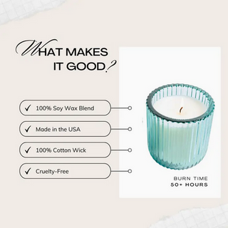 Hillhouse Naturals Sea Grass 1 Wick Colored Glass Candle 8oz / In Store Only