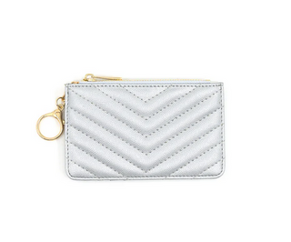 BC Handbags Keychain Wallet / Silver