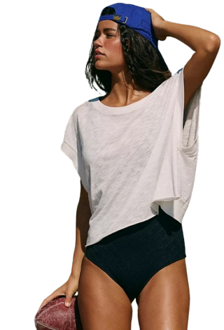 Free People My Time Tee In White