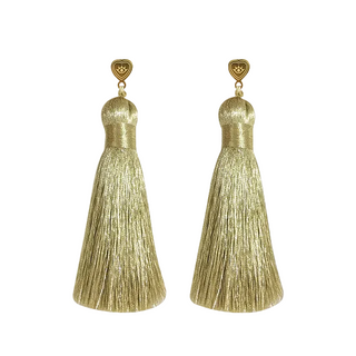 Hart Major Champagne Shimmers Tassel Earrings