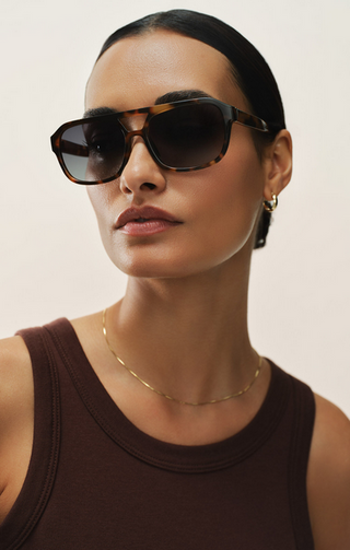 Z Supply After Hour Dark Tortoise Gradient Polarized Sunglasses