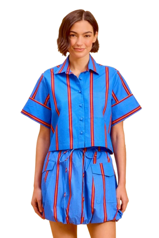 Olivia By Livro Taylor Skirt, Ledger Stripe