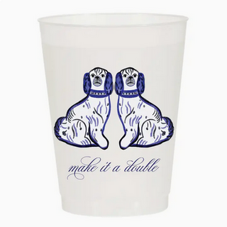 Sip Sip Hooray Make It A Double Frosted Cups