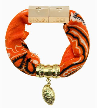 Monkee Collection Game Day Bandana Charm Bracelet / Multiple Colors