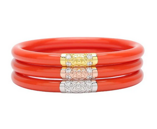 Budhagirl Three Kings All Weather Bangles / Coral