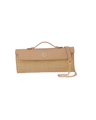 Caroline Hill Betty Clutch Natural