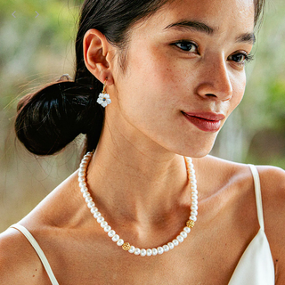 Capucine De Wulf Berry Single Strand Necklace Pearl