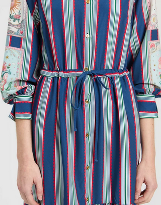 Vilagallo Striped Dress and Letters Madrid