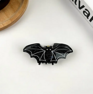 Thedivasoap Black Bat Claw Clip,Halloween Hair Clip