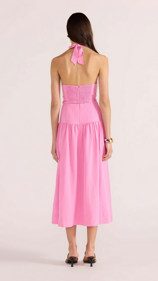 Mink Pink Melody Drop Waist Midi Dress