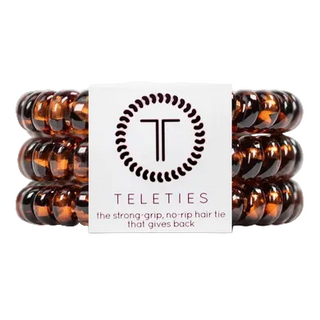 Teleties Spiral Hair Coils | Small | Tortoise Hair Ties