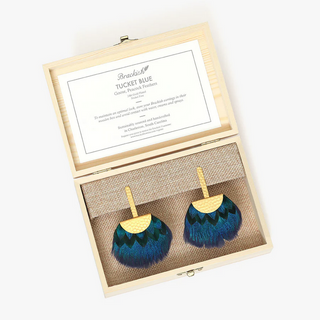 Brackish Tucket Blue Grecian Earring / Blue