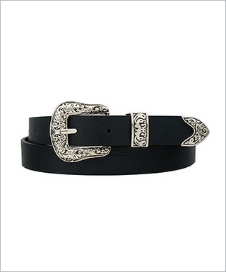 MC Swirl Embossed Buckle Belt / 2 Color Options